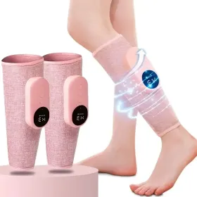 Rechargeable Leg Massager With Heat And Air Compression - 3 Modes, 3 Intensities For Improved Circulation & Swelling, USB Powered, Pink - Ideal F (Option: 2PCS)