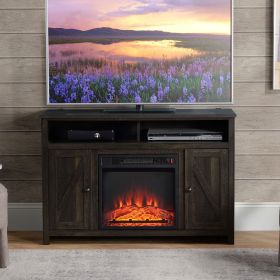 Electric Fireplace TV Stand for TV's up to 50" Flat Screen (Option: Espresso-1275x480x145 mm)